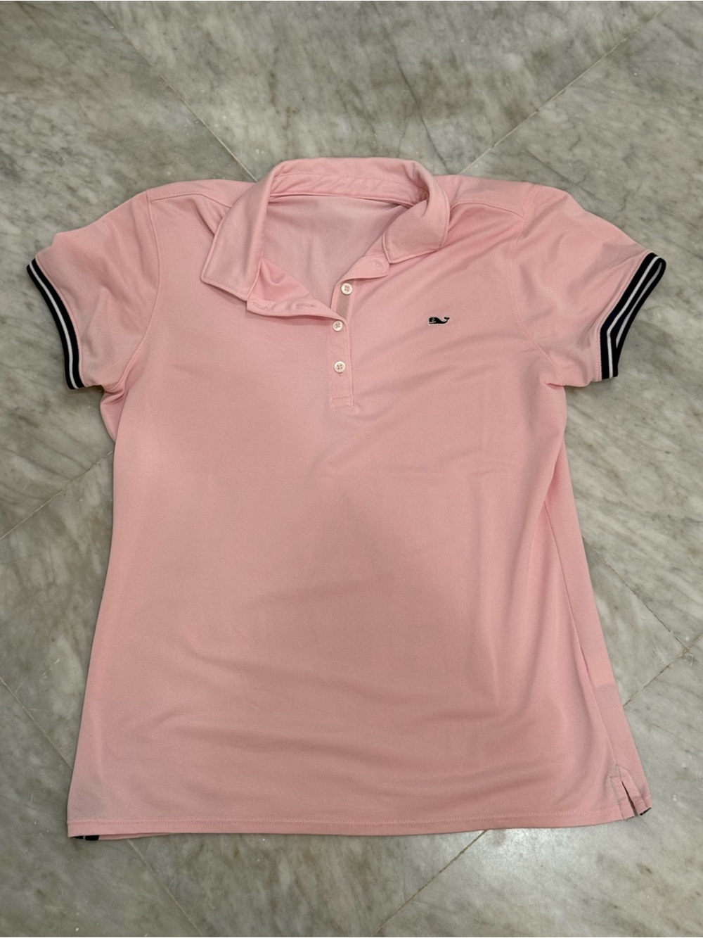 Vineyard Vines Women's Pink Polo Top - Classic Short Sleeve